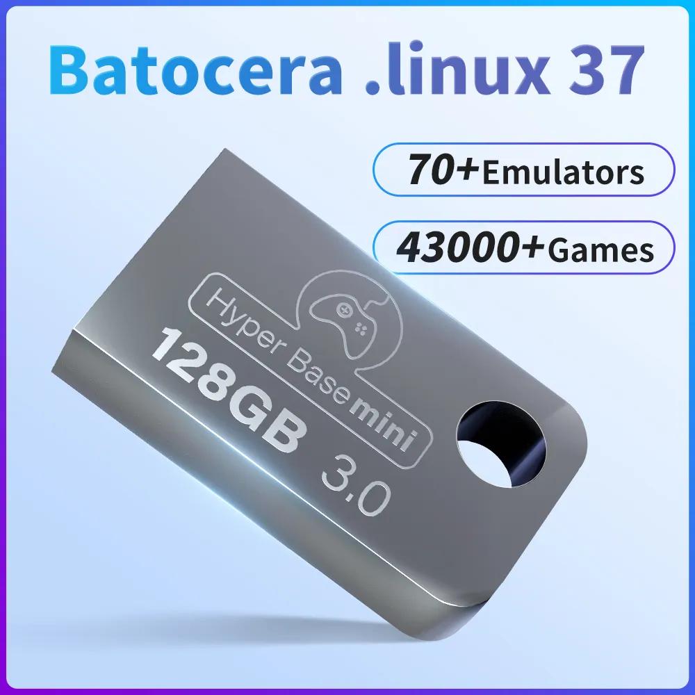 ޴ USB 3.0 ũ Batocera 37.Linux 70 + ķ  43000 + Ʈ , PS3, PS2, XBOX, Wii, MAME, SS, N64, Windows 8-11 , 1